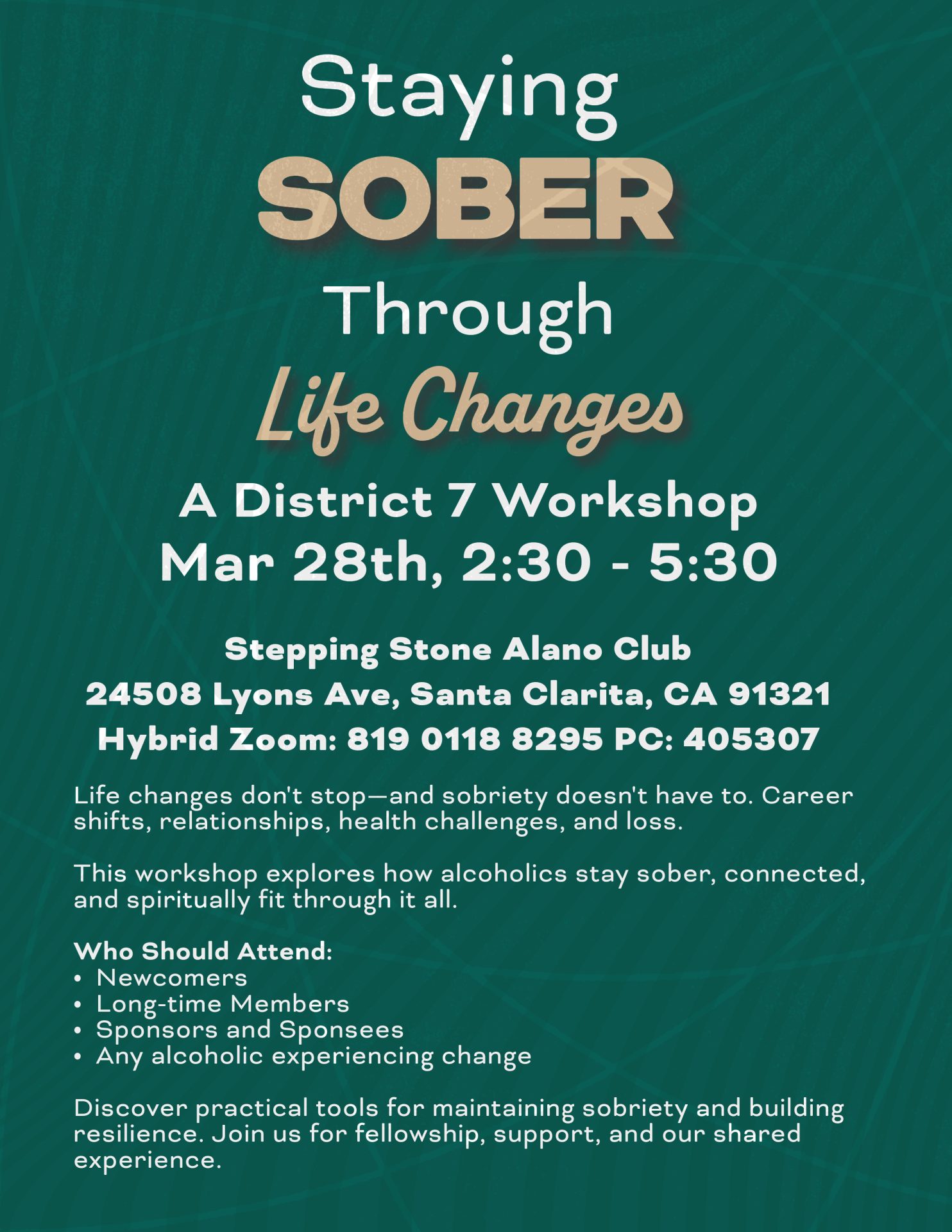 Staying Sober 3 Staying Sober 3 1